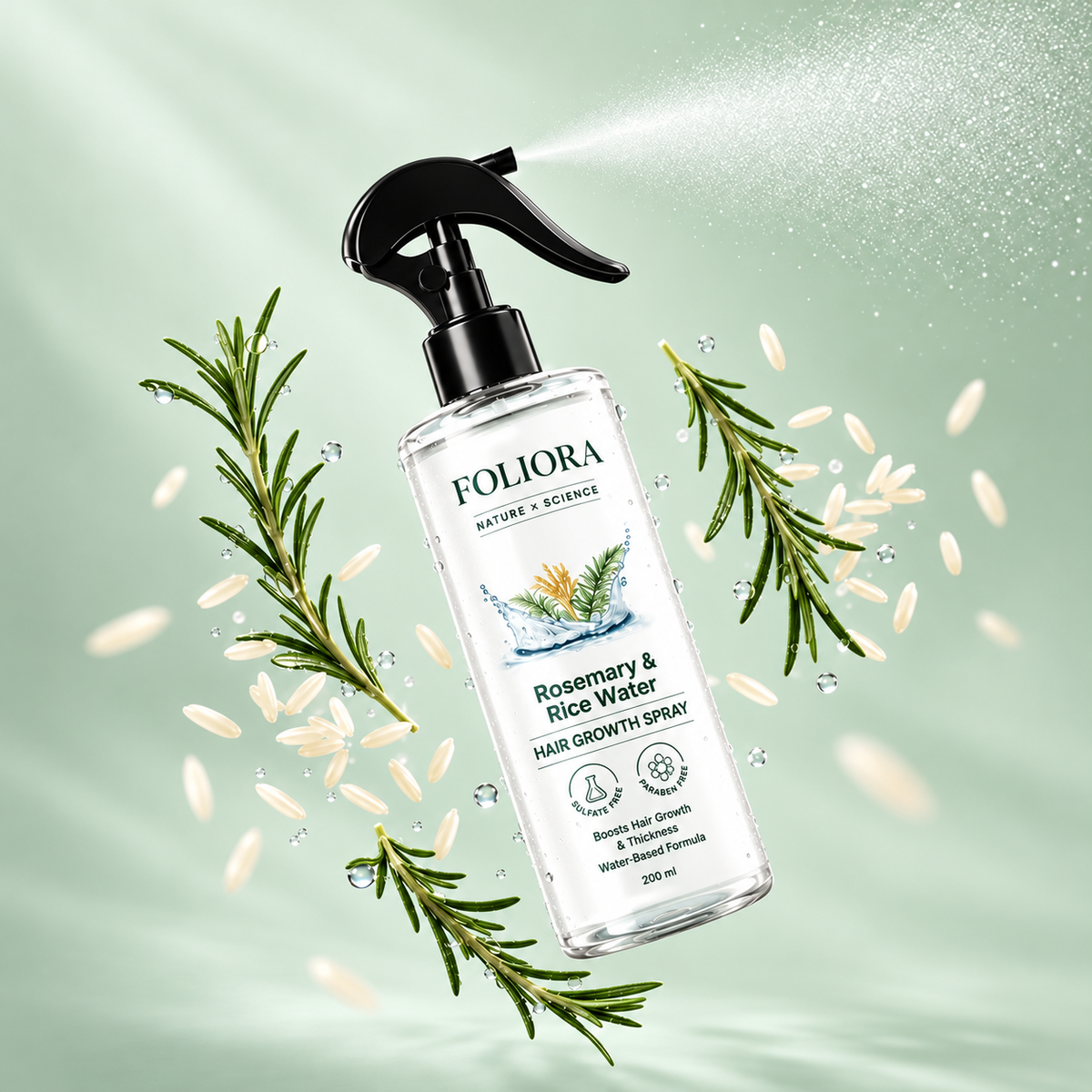 Rosemary & Rice Water Hair Growth Spray